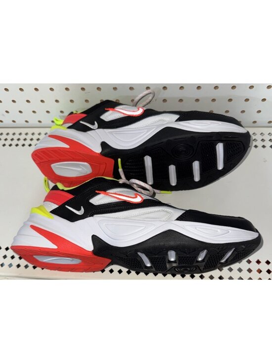 Nike M2K Tekno Black Volt Crimson Mens Leather Athletic Shoes Sneakers Size 9.5 main image 4